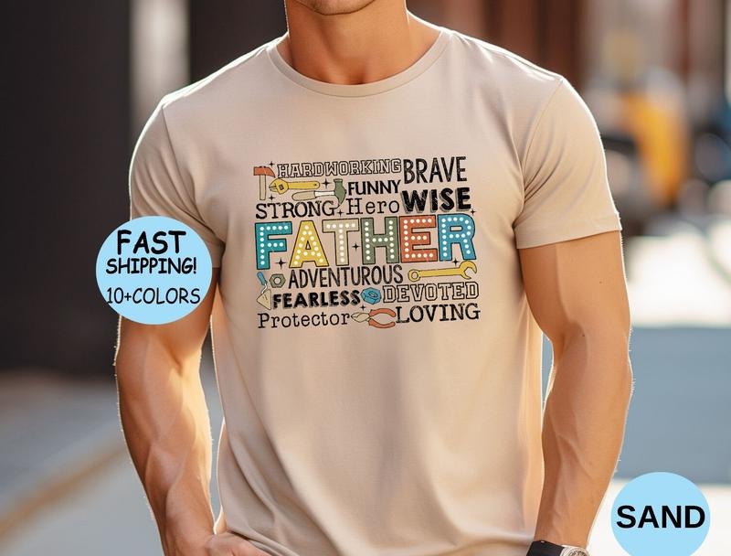 Hardworking Hero Brave Wise Strong Fearless Father Shirt Father's Day Shirt Cute Dad Sweatshirtfather Definition Hoodie Birthday Dad Tee T-shirt, sweater and Hoodie