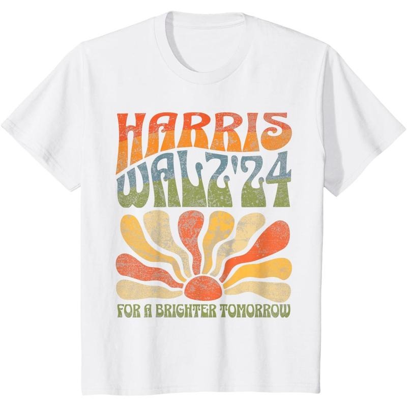 Harris Walz for A Brighter Tomorrow, Kamala Harris Tim Waltz T-Shirt made in usa