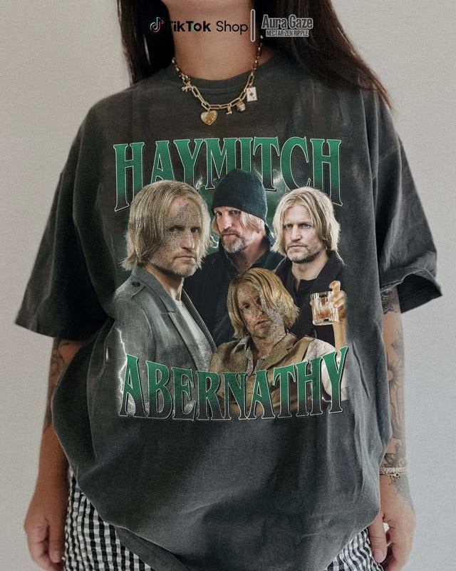 Haymitch Abernathy Sunrise on The Reaping Comfort Colors Unisex Tshirt For Fan, The Hunger Games Retro Bootleg Shirt, Fan Merch Celebrity Crush Top