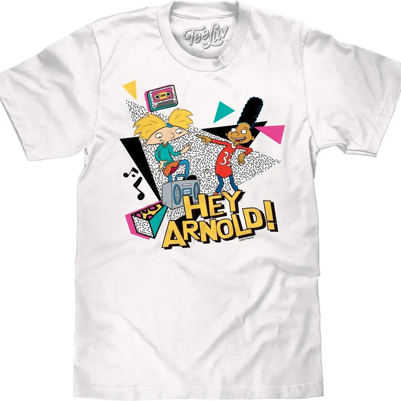 Hey Arnold! Retro T-Shirt - White