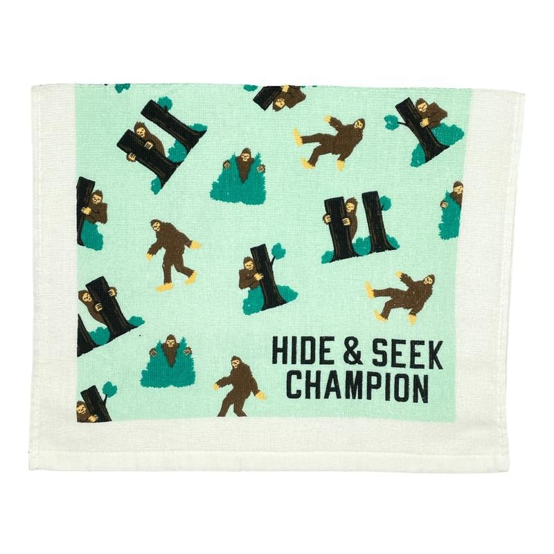 Hide And Seek Champion Funny Hiding Big Foot Tea Towel Funny Dish Towels Soft Adsorbent Tea Towel