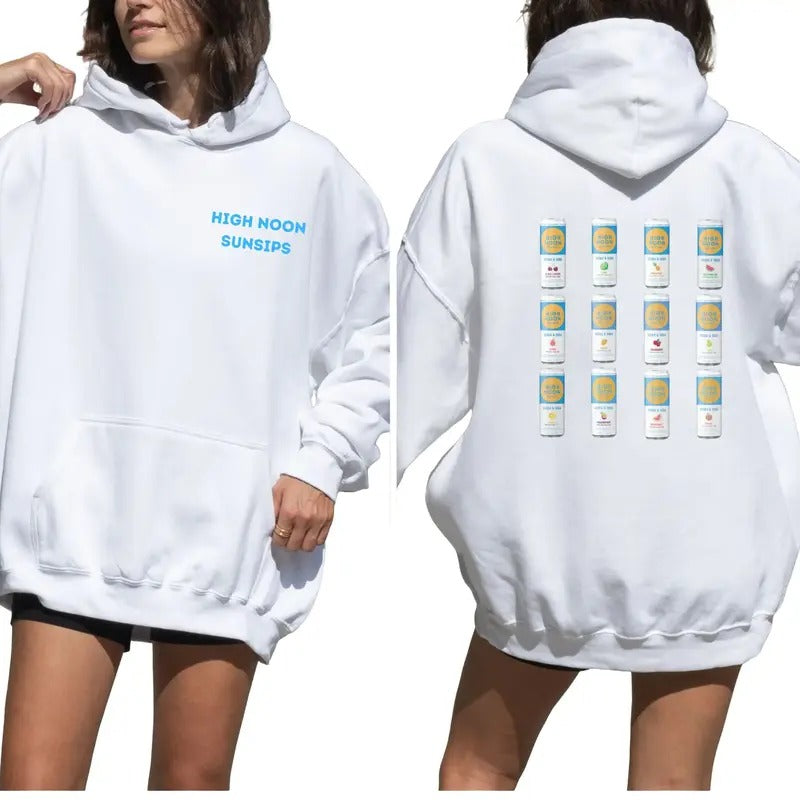 High Noon Sunsips Vintage Unisex Heavy Blend Hoodie, For Men And Women
