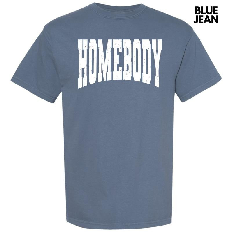 Homebody Varsity Letter Comfort Colors T-Shirt 'NLB'