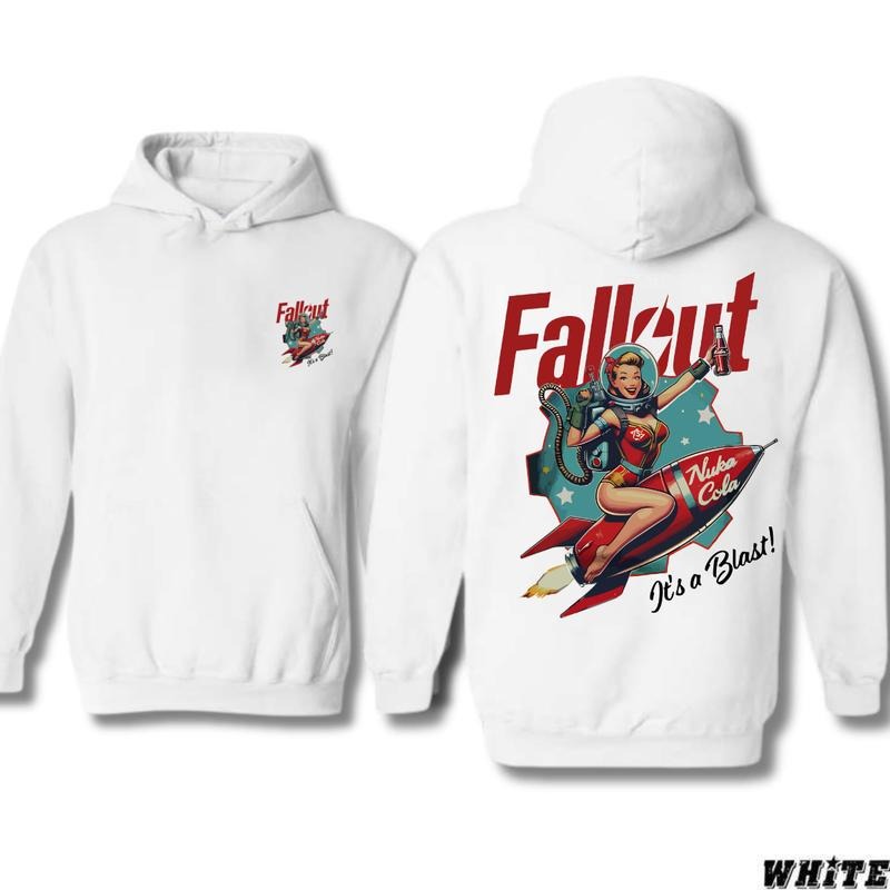 Nuka Coca Fallout Vintage T-shirt/ Hoodie, Vintage Unisex T-Shirt for Man and Women, 100% Cotton Sleeve, Retro Tops Fashion