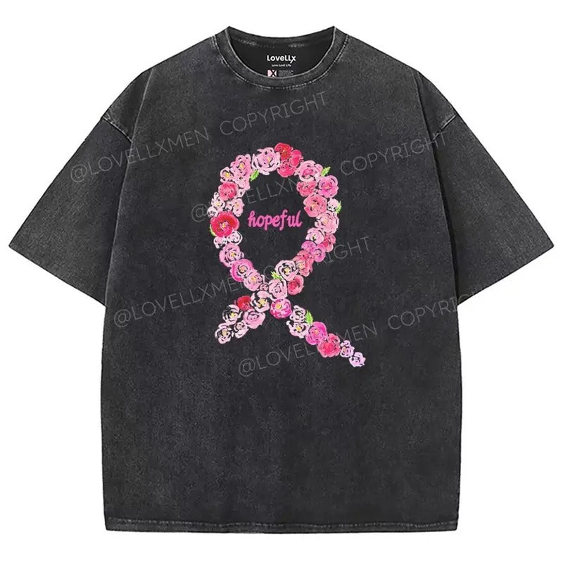 Hopeful Washed T-Shirt, Christian Jesus t shirts, Vintage 90s Graphic Tee Gift Cotton Top Womenswear Bottom