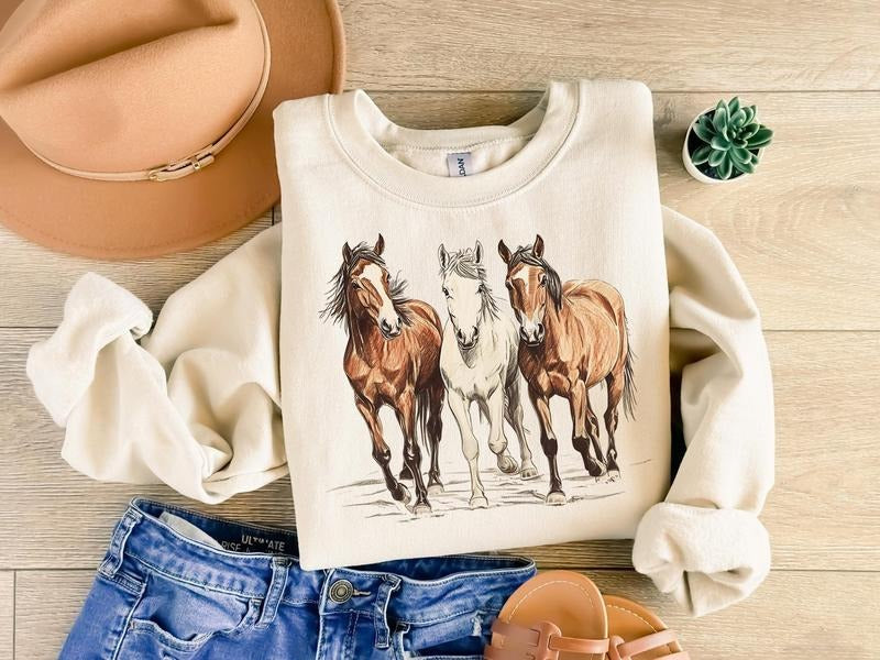 Horse Western Desert Sweatshirt Cowgirl Shirt Horse Rider Shirt Horse Lover Shirt Western Graphic Shirt Country Shirt Cowboy Shirt T-shirt, sweater and Hoodie