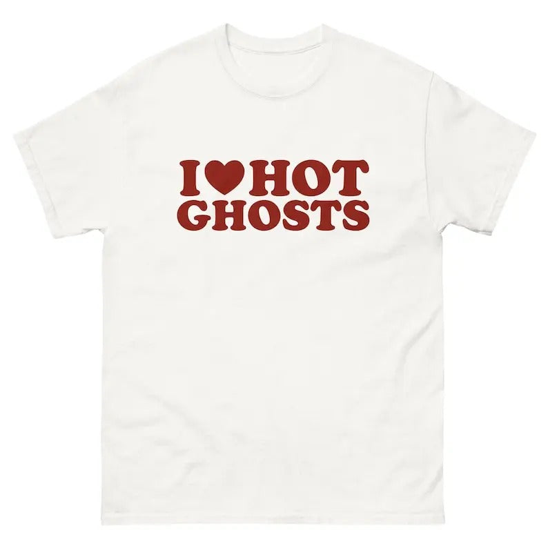 Hot ghost tee, i heart hot, i heart h0t ghost, the terrible dogfish, theterribledogfish, i love Tshirt, retro love shirt, funfair shirt, hot tee