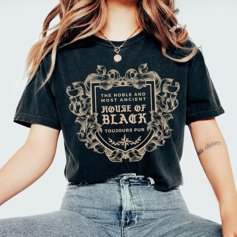 House of Black Tee Comfort Colors Noble and Most Ancient Regulus Black Bellatrix Lestrange Potter T Shirt Universal Vacation Pottery Shirt