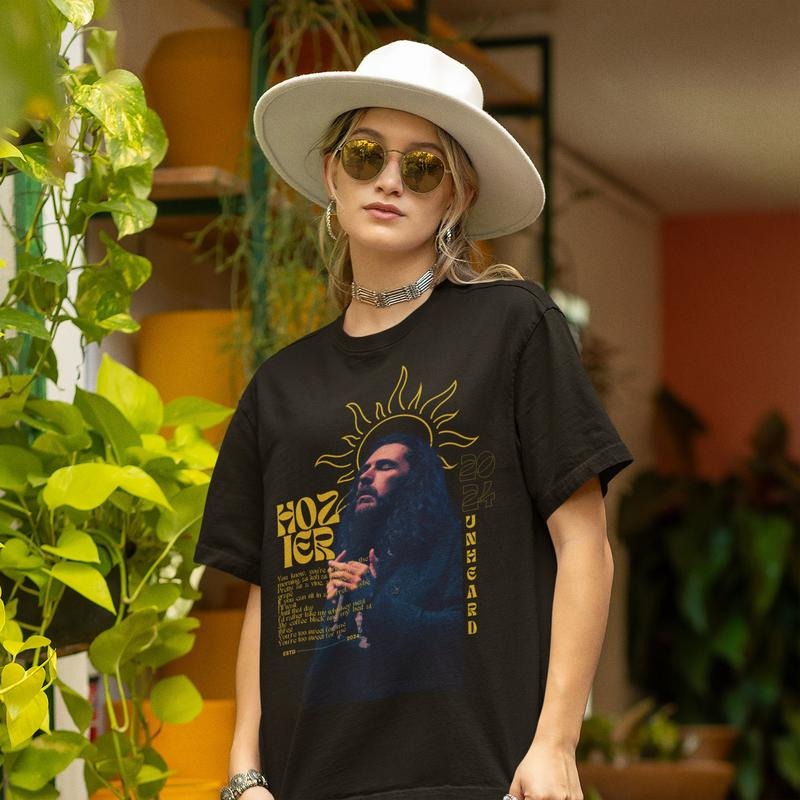 Hozier T-shirt  Cotton Tee Too Sweet Concert Tour Hozier