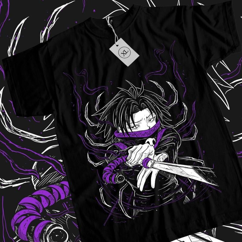 Hunter X Hunter Anime T-Shirt & Sweatshirt, Feitan Graphic Tee, Anime Manga Lover Gifts Ball Cotton Dragon Menswear