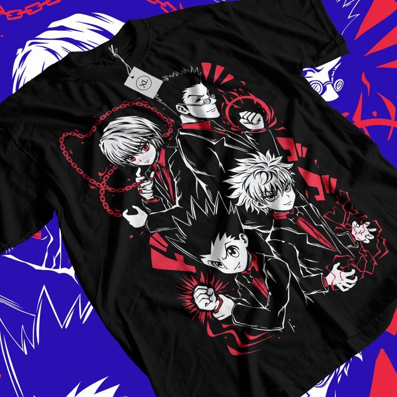 Hunter X Hunter Anime T-Shirt & Sweatshirt, Gon Killua Kurapika Graphic Tee, Anime Manga Lover Gifts Ball Dragon