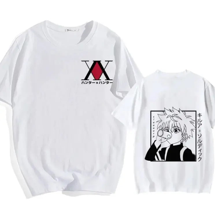 Hunter x Hunter Kil.lua Tee Shirt, Anime Hisoka Oversized Unisex Shirt, Anime Shirt, Gift for Friend, Anime Hoodie T Shirt