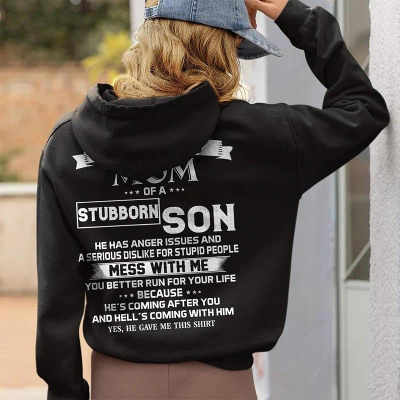 I Am A Proud Mom Of A Stubborn Son Shirt Shirt, Gift For Mom, Mother'd Day Gift, Mama Sweatshirt, Mommy Hoodie, Unisex Crewneck Pullover Tee, Casual Clothing
