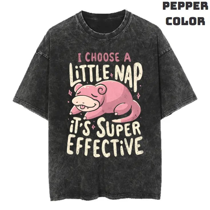 I Choose a Little Nap Vintage Graphic Tees, Slowpoke T-Shirt, Pokemon Shirts, Vacation Outfits, Unisex Anime Manga Shirt Top Menswear Streetwear