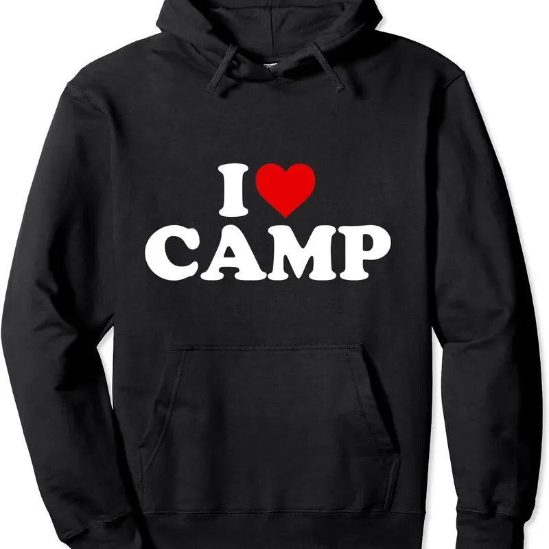 I Heart Camp - I Love Camp Hoodie | Unisex Hooded Sweatshirt