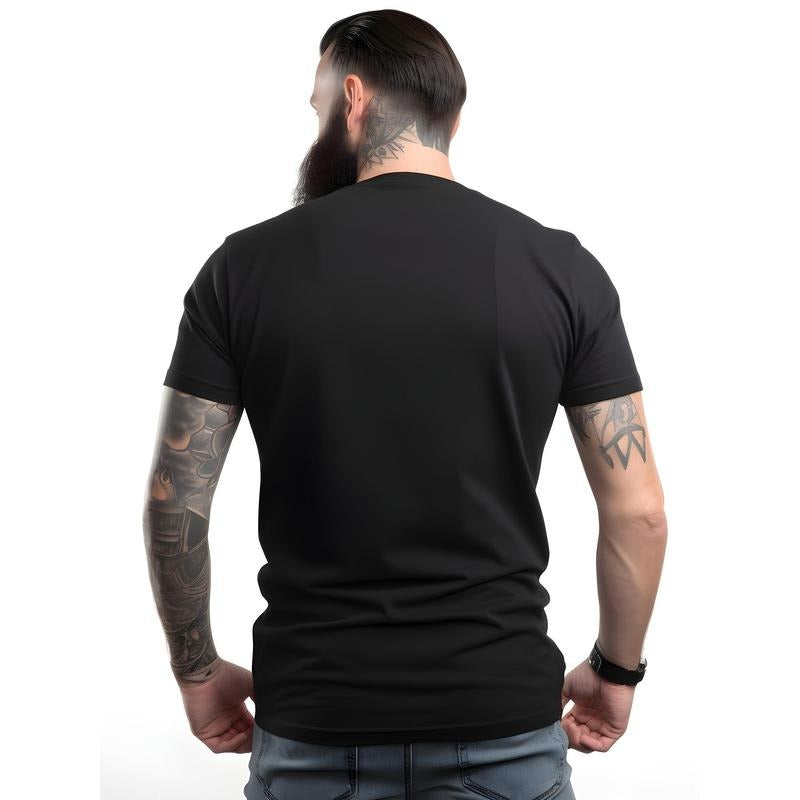 I'LL BE IN THE GARAGE, Black T Shirts For Men, Graphic Tee, Stylish Cotton T Shirts, Funny, Soft Cotton Crew Neck, Breathable, Ultra-Soft, Casual For Running, Going Out, Four Seasons Made in USA