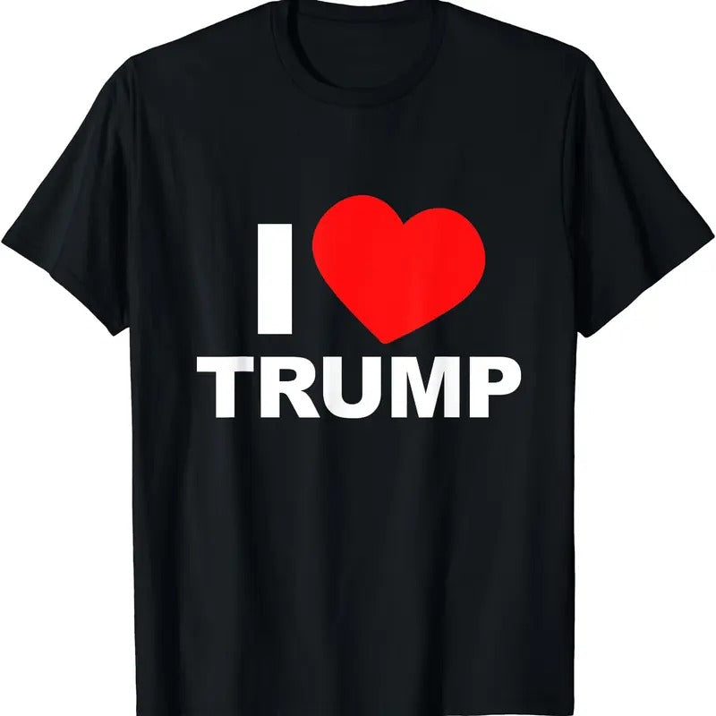 I LOVE TRUMP, Support Trump POTUS T-Shirt | Unisex Cotton Tee, Size S-5XL