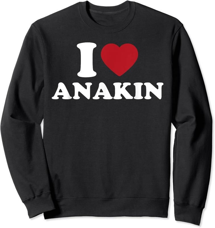 I Love Anakin Shirt, I Heart Anakin Unisex Crewneck Sweatshirt