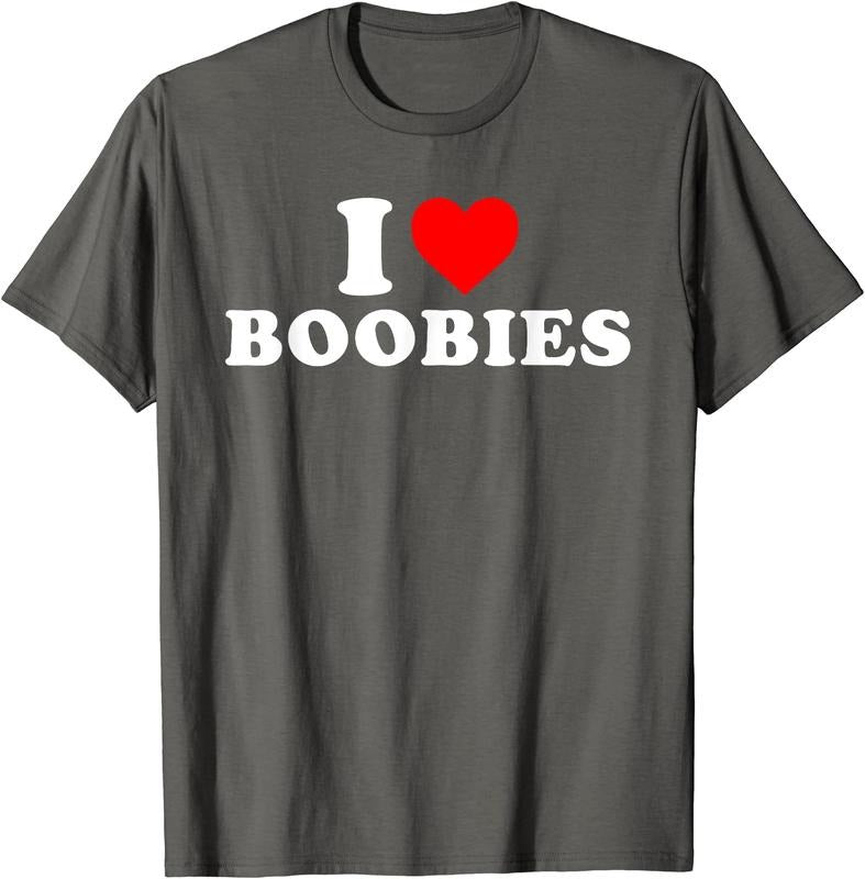 I Love Boobies T-Shirt | Unisex Cotton Tee, Size S-5XL