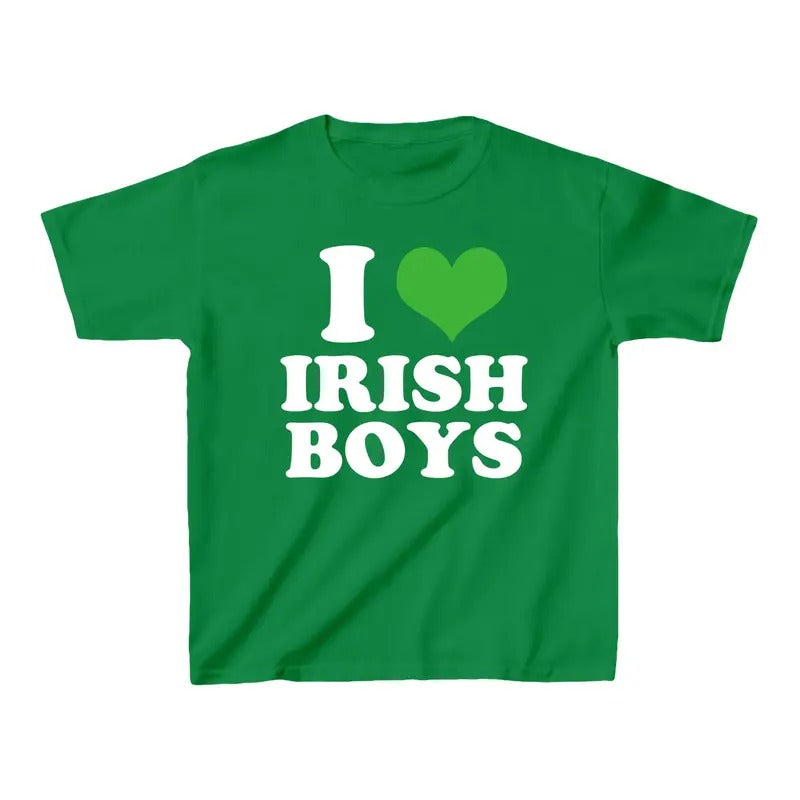I Love Irish Boys Baby T-Shirt, 100% Cotton Made In USA