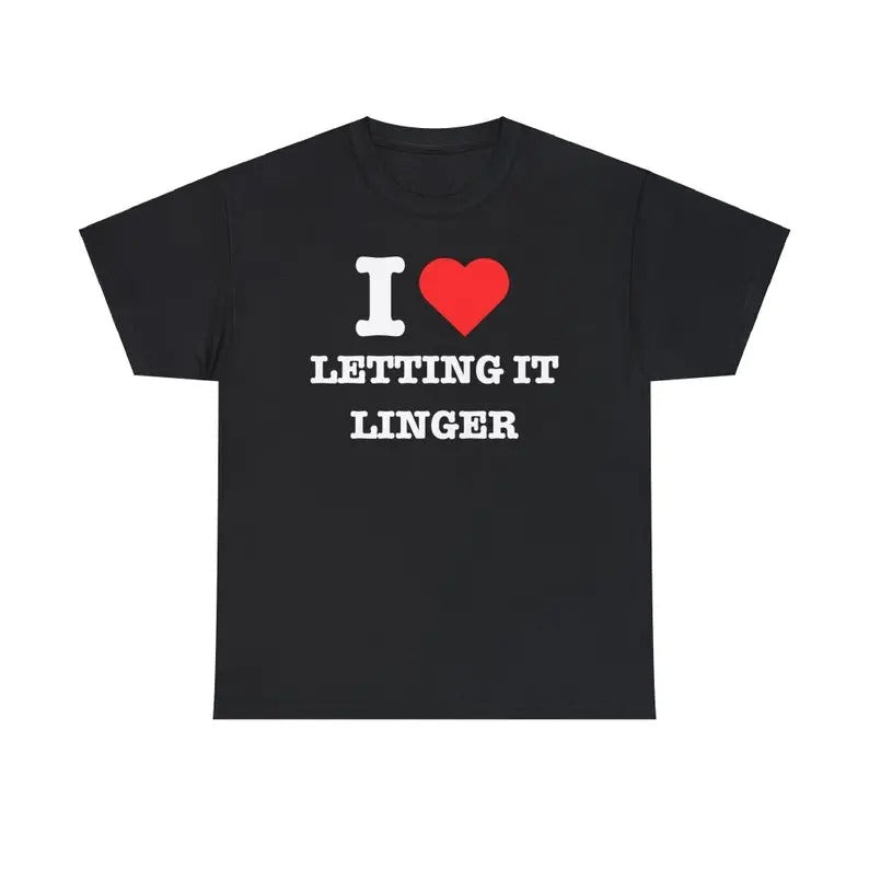 I Love Letting It Linger The Cranberries T-shirt, I Heart Band Tee, Menswear Classic Casual Crewneck Short Top Short Sleeve
