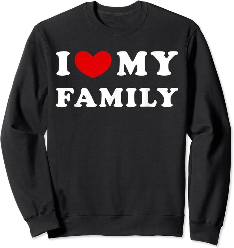 I Love My Family Unisex Crewneck Sweatshirt