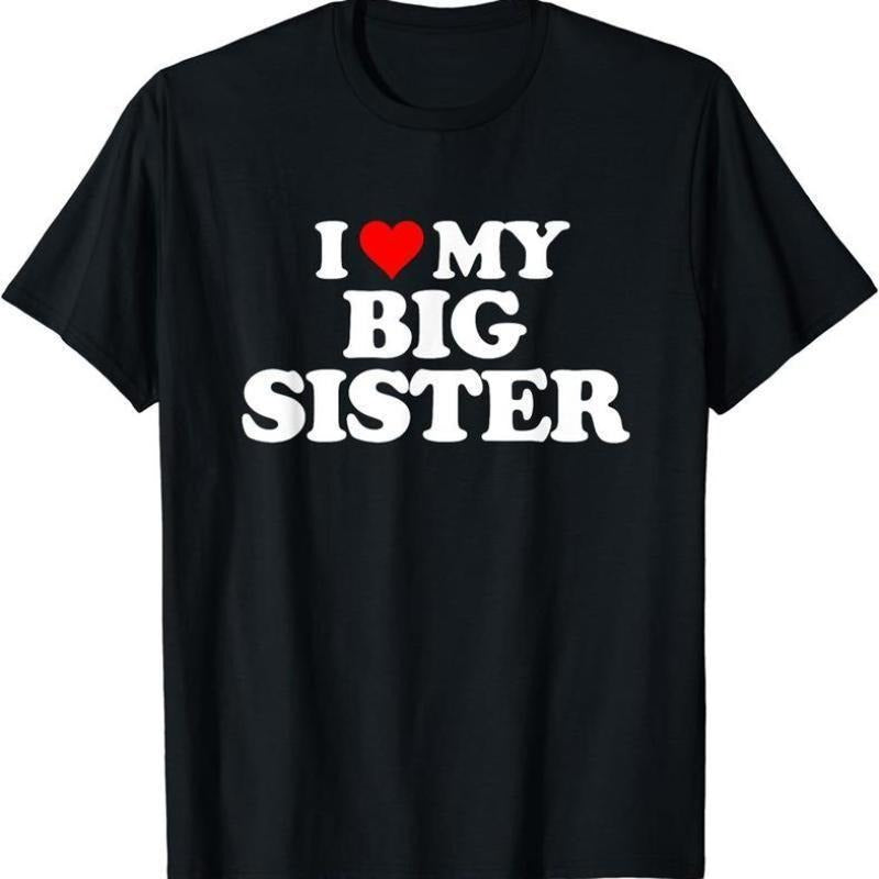 I Love My Sister T-shirt, I Heart My Sister Sweatshirt, Sibling Tee Hoodie, Brother Gift, Sister Shirt For Him, I Love My T-shirt