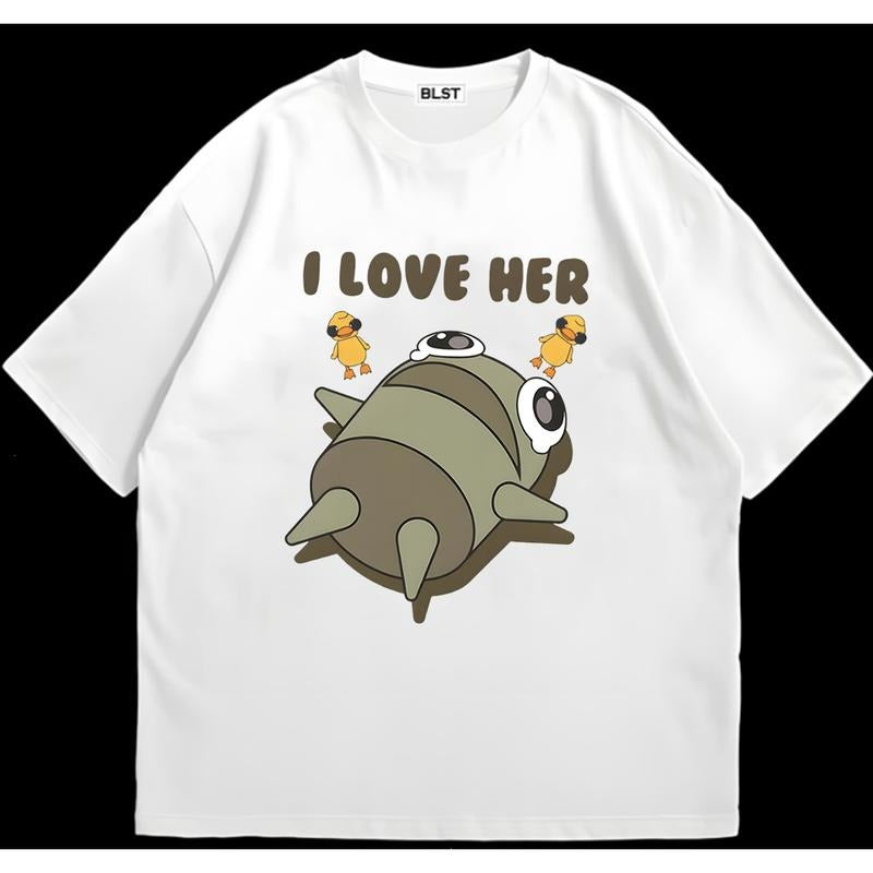 I Love Repo T-Shirt Soft Cotton Fabric Soft Cotton Cotton Cool and Casual Urban Look