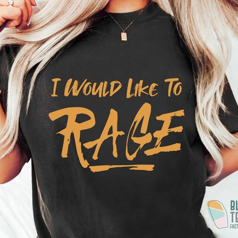 I Would Like To Rage Dnd Shirt, Barbarian D&D Dungeons And Dragons Class T Shirt, Funny Dnd Gift For Him Or Her Tee, Barbarian Cool Shirt