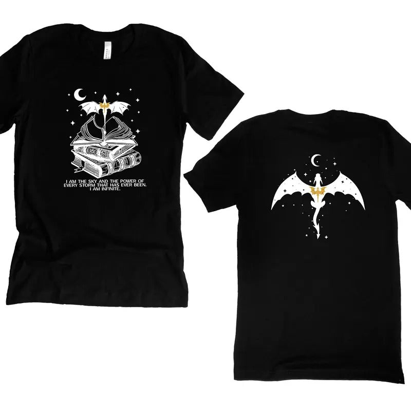 I am the Sky T-Shirt, Vintage Basgiath War College Shirt, Fourth Wing T-Shirt, Dragon Rider Violet Sorrengail, Basgiath T-Shirt