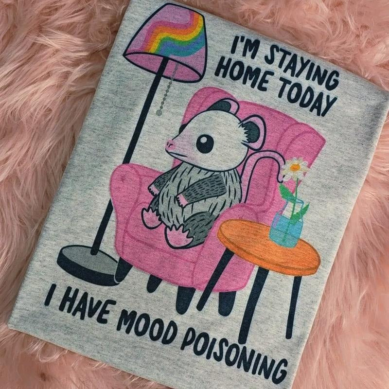 I'm staying home today Gildan Graphic Tee