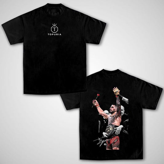 ILIA TOPURIA UFC CHAMPION TEE, Topuria Boxing T-shirt, Topuria Boxer Tee, Ilia Topuria Sports Shirt, UFC Shirt, MMA Shirt, Gift for Him Gift For Her Menswear Clothing Cotton Unisex Graphic Sweater Hoodie T-shirt