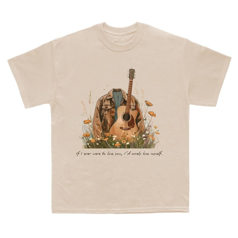 If I ever were to love you, Joel's Shirt & Guitar T-shirt, TLOU 2 Movie Shirt , Pedro Pascal Actor Tee, The Last Of Us Shirt, TLOU Gift, Gift For Her