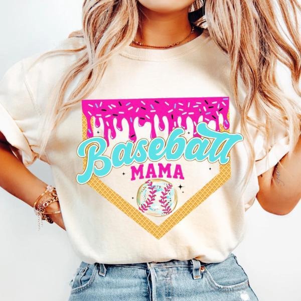 Imperial The Label-In My Mama Era Embroidered, Mama Embroidery Sweatshirt, Mom Sweatshirt, Women's Comfort Colors T-Shirt, Mother's Day Sweatshirt. Mother's Day Gift, Mom Gift EMB