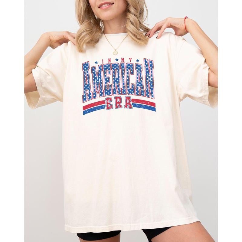 In My American Era, Retro, Patriotic, Independence Day, Concert, Music, Fourth Of July, 4th of July Tshirt, Women's, Comfort Colors Tee, Patriotic, Independence Day, Fourth of July, 4th of July, America, USAstyle{n002}2