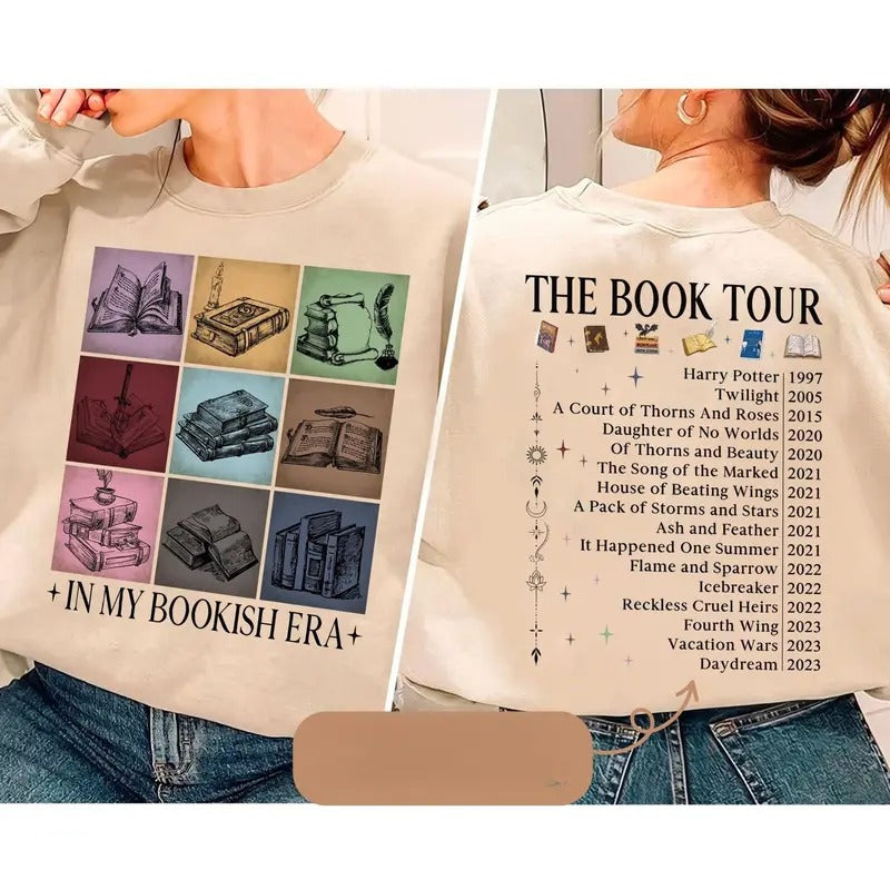In My Bookish Era Shirt, Favorite Books Sweatshirt, Book Tour Shirt, Christmas Gift for Book Lover