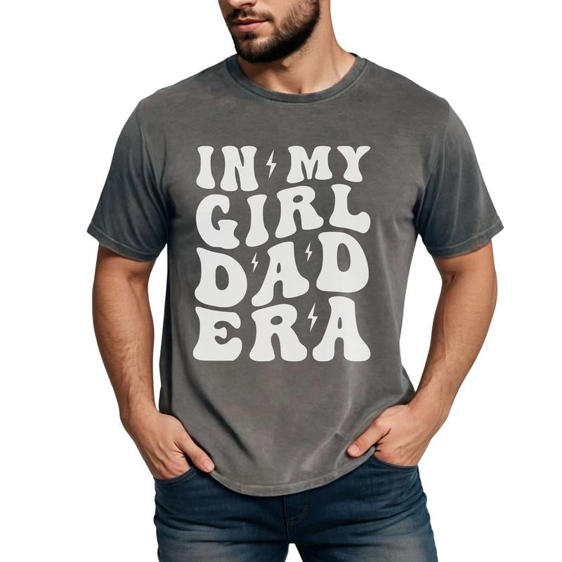 In My Girl Dad Era Shirt, Dad Era, Dad Shirt, Father's Day Shirt, Husband Shirt, Daddy Shirt, Dad To Be, Classic Unisex T-Shirt, Gifts For Dad Father, Short Sleeve Tee Shirt, Gifts For Birthday Fathers Day Man Menswear Cotton Tops Casual Crewneck