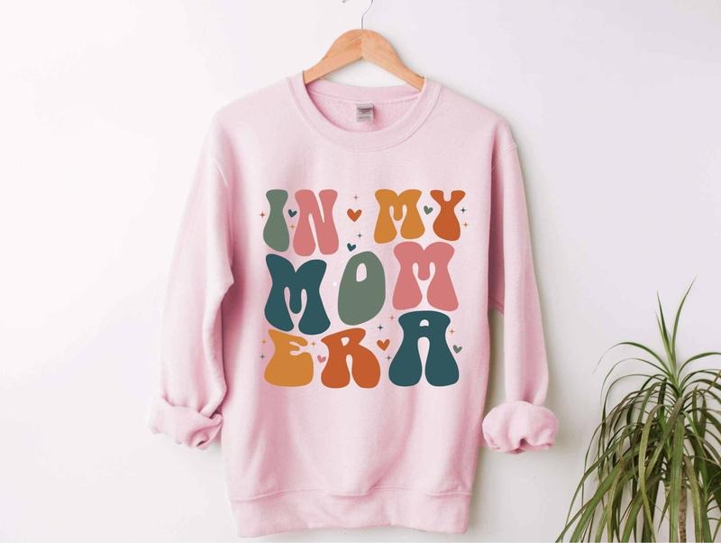 In My Mom Era Sweatshirt, New Mom Gift For First Time Mom, Mom Era Hoodie, Mama Sweatshirt, Mom Of Boys, Unisex Sweatshirt, Gifts For Mom, Long Sleeve Crewneck Shirt, Gifts For Christmas Birthday Classic Man
