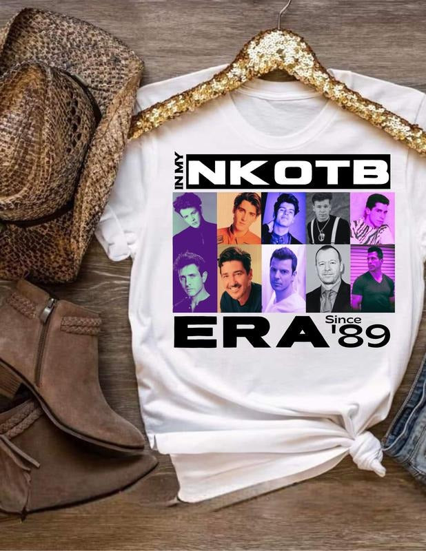 In My Nkotb Era Since 89 Tshirt, New Kids, Magic Summer, New Kids On The Block Shirt, Retro Band Tee, Old School Boy Band, Pop Band Tee, Unisex T-Shirt, Gifts For Friend, Short Sleeve Tee Shirt
