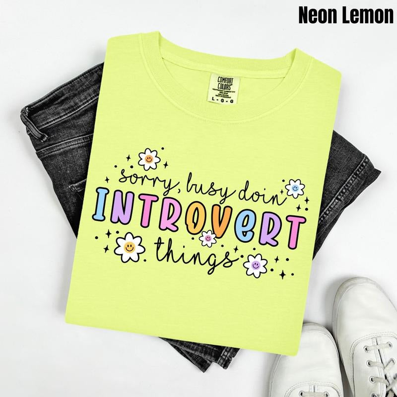 Introvert Things Comfort Colors T-Shirt 'NLB'