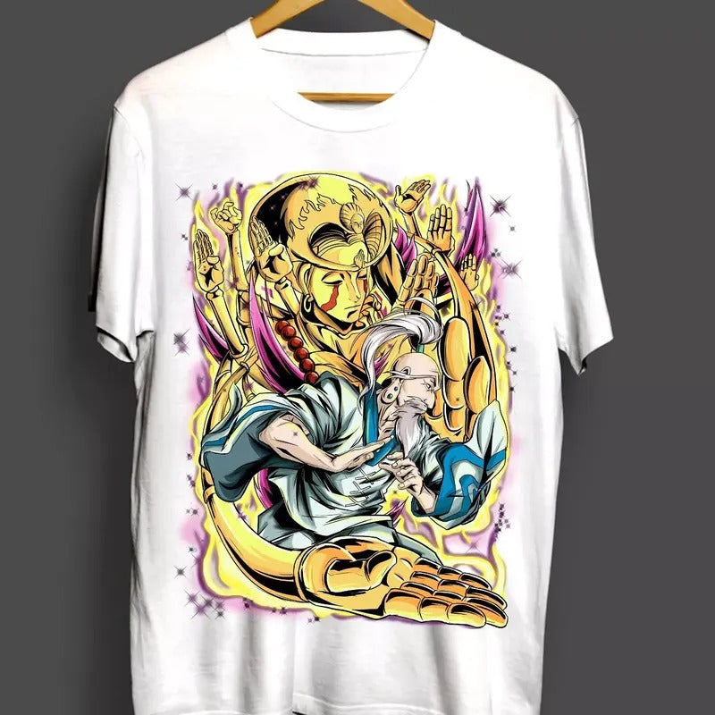 Isaac Netero T-Shirt Hunter x Hunter Manga Strip Anime Japanese Shirt All Size