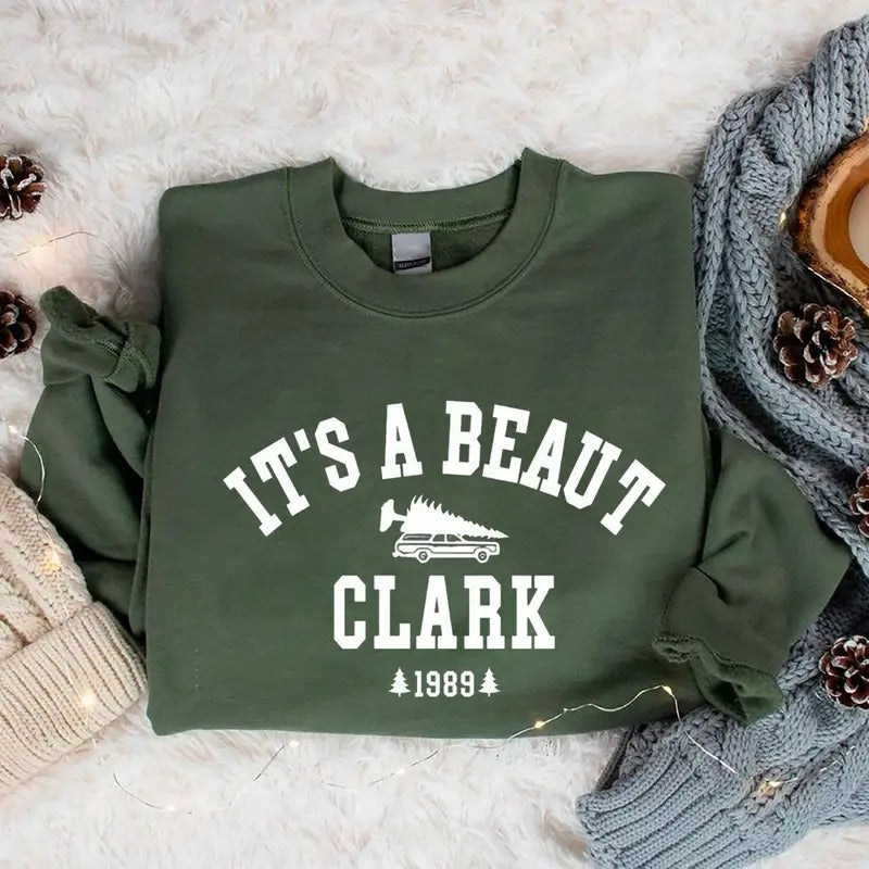 It's a Beaut Clark Sweatshirt, Griswold Christmas Shirt, Christmas Vacation Hoodie, Christmas Tree Farm Sweatshirt, Vintage Christmas Crewneck, 90s Christmas Shirt