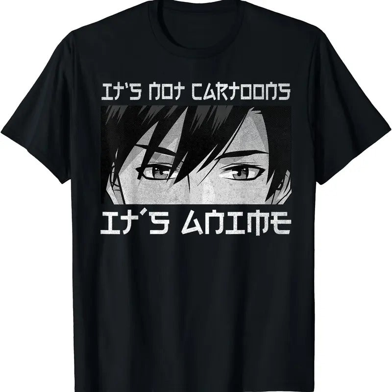 Its Not Cartoons Its Anime Boy Manga Lover Otaku Anime Merch TShirt