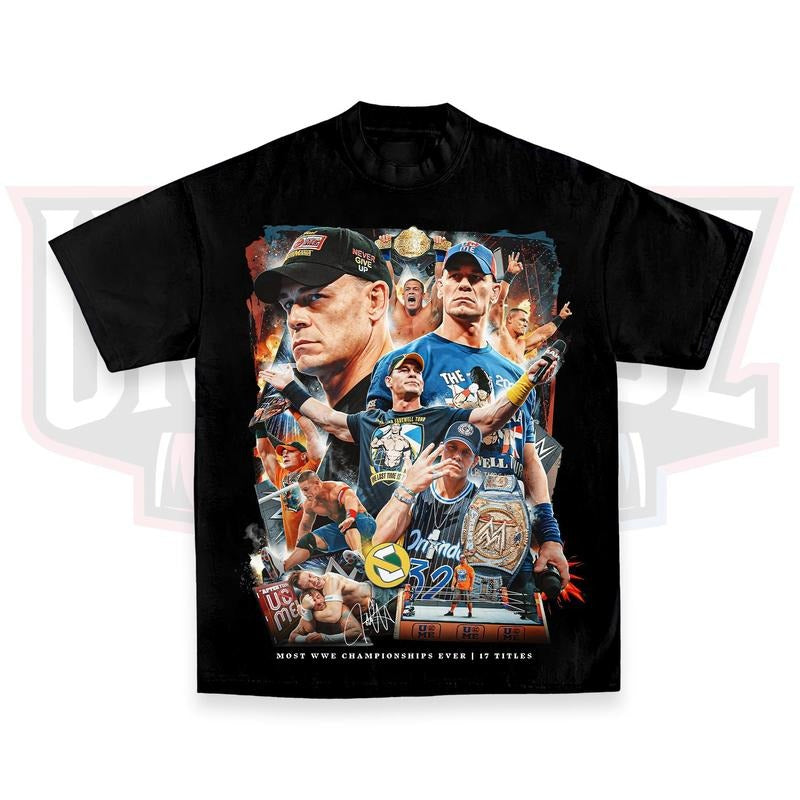 JOHN CENA Wrestlemania 2025 Fans Shirt, Wrestling Tee, Unisex Graphic For WWE Fans Clothing, WWE Tee, Menswear Cotton Crewneck Clothes Comfort Fit Top Apparel