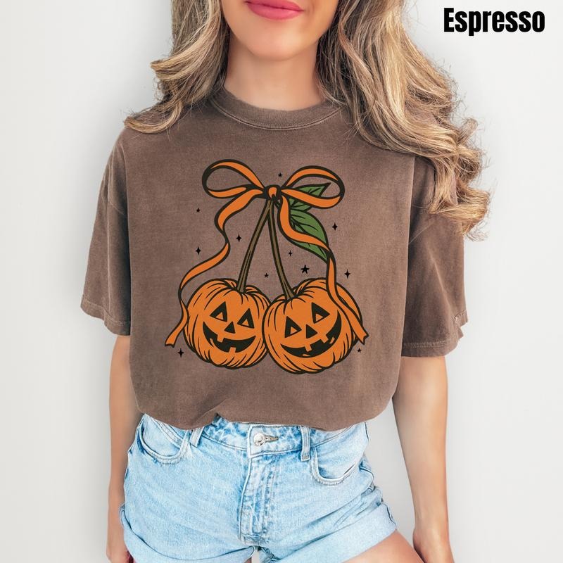 Jack O'Lantern Coquette Comfort Colors T-Shirt 'NLB'
