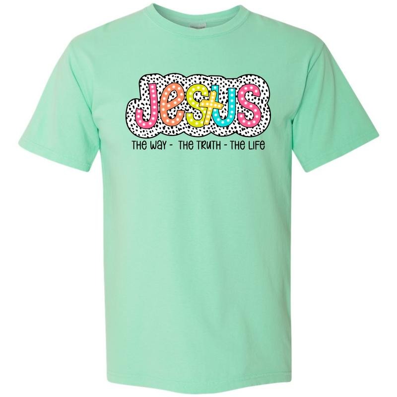 Jesus Neon Spotted Comfort Colors T-Shirt 'NLB'