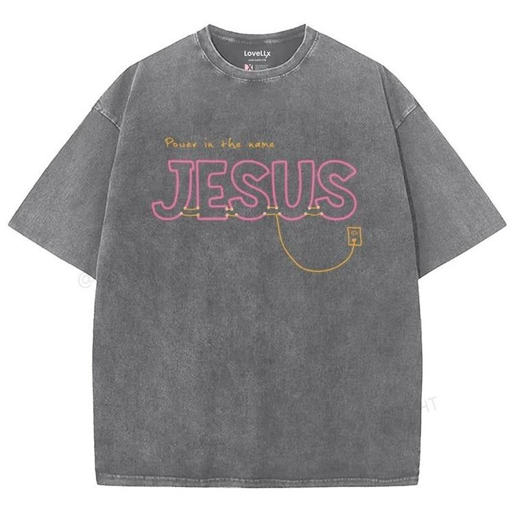 Jesus Washed T-Shirt, Christian Jesus t shirts, Vintage 90s Graphic Tee Gift Cotton Top Womenswear Bottom
