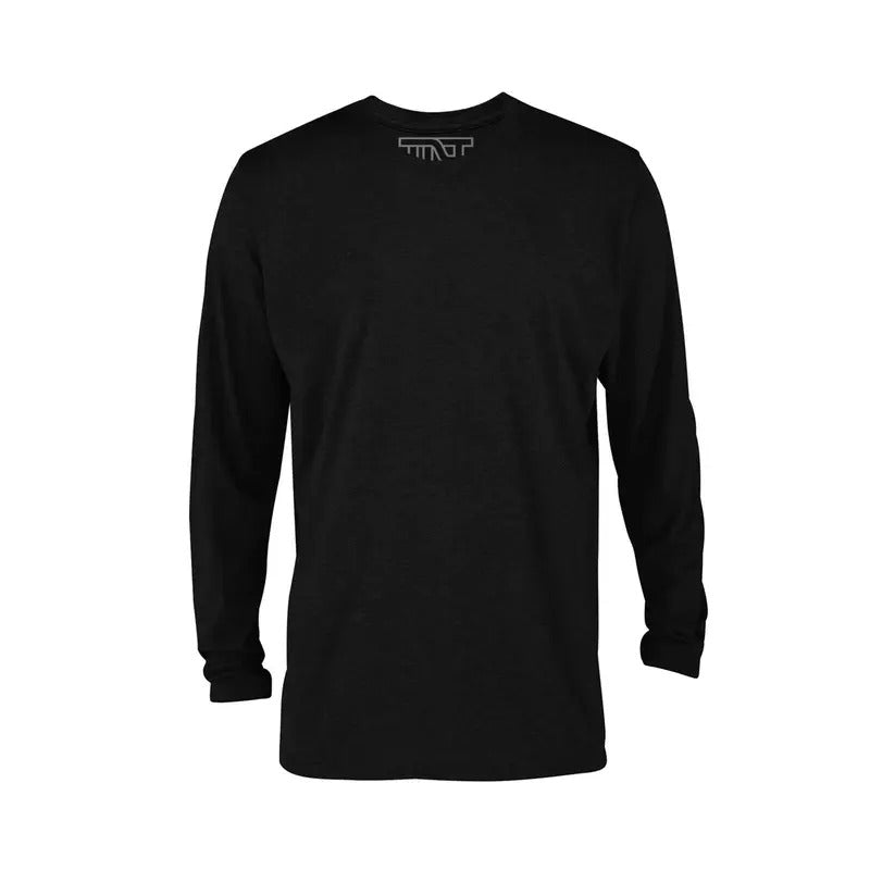 Jet Black Long Sleeve T-Shirt - Black