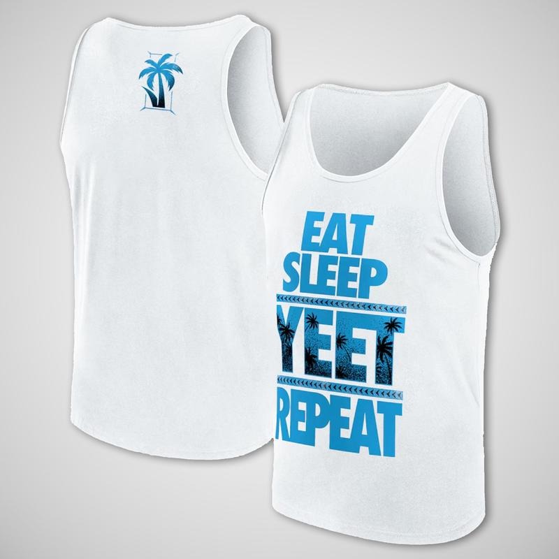 Jey Uso Eat, Sleep, Yeet, Repeat Tank Top, Jey Uso WWE Tank Top, Jey Uso Clothes, WWE Fans Tanktop, Men's 100% Cotton Tank Top Casual Menswear Breathable Sleeveless Classic Workout Tops