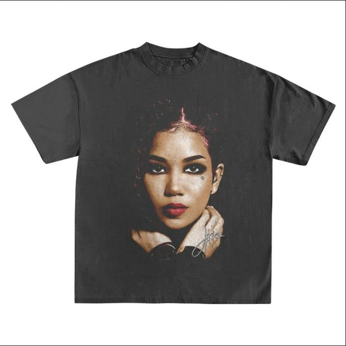 Jhene Aiko t-shirt, hiphop, 90s, rapper, rap tee